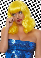 16" Retro Curly Bob Wig