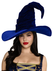 Velvet Ruched Witch Hat