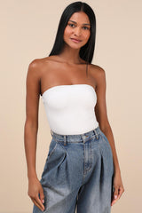 Effortless Concept Ivory Strapless Bodysuit