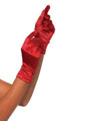 Satin Wrist Length Costume Gloves