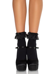 Lola Ruffle Bow Ankle Socks