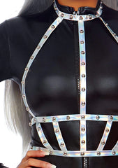 Iridescent Studded Body Harness