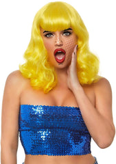 16" Retro Curly Bob Wig