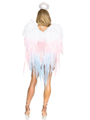 Angel Ombre Chiffon Wings and Halo Headband.