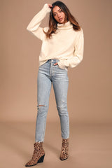 Amazing Memories Ivory Turtleneck Sweater
