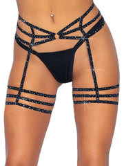 Spice It Up Rhinestone Garter Belt