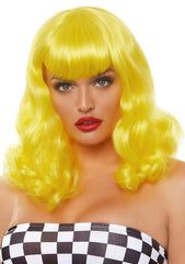 16" Retro Curly Bob Wig