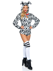 Darling Dalmatian Ultra Soft Romper With Hood