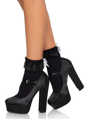 Lola Ruffle Bow Ankle Socks