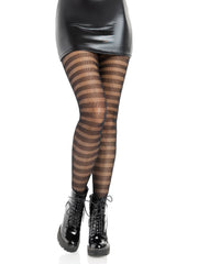 Cosima Striped Net Tights