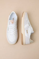 Hawk White Multi Color Block Suede Sneakers