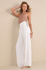 Noteworthy White Wide-Leg Pants