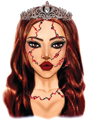 Bloody Face Jewels Sticker