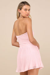 Seriously Sensational Light Pink Strapless Romper