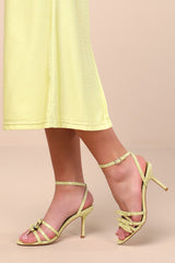 Devereux Sorbet Croc-Embossed Bow High Heel Sandals
