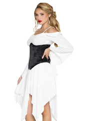 Steel Boned Satin Waist Cincher