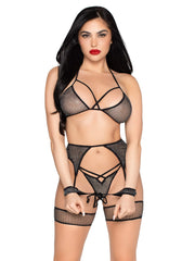 All Tied Up Shimmer Bra and Panty Set
