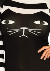 Striped Cat Costume Bodysuit