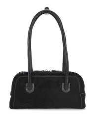 Faux Suede Leather Shoulder Bag