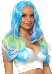 27" Mystic Hue Multi Color Wavy Long Wig
