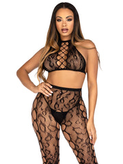 Feral Energy Crop Top and Tights Set