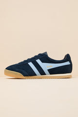 Apollo Navy and Air Suede Lace-Up Sneakers
