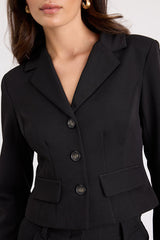 Vila Black Cropped Blazer