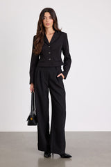 Vila Black Cropped Blazer