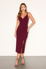 All This Allure Burgundy Strappy Backless Midi Dress