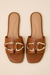 Barrett Tan Slide Sandals
