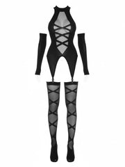 Wrap Me Up Cami Top & Stockings Set
