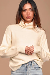Amazing Memories Ivory Turtleneck Sweater