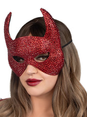 Rhinestone Devil Mask