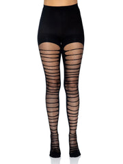 Lara Shredded Fishnet Tights
