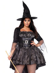 Plus Black Magic Witch Costume