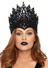 Glitter Die Cut Royal Crown With Jewel Accent