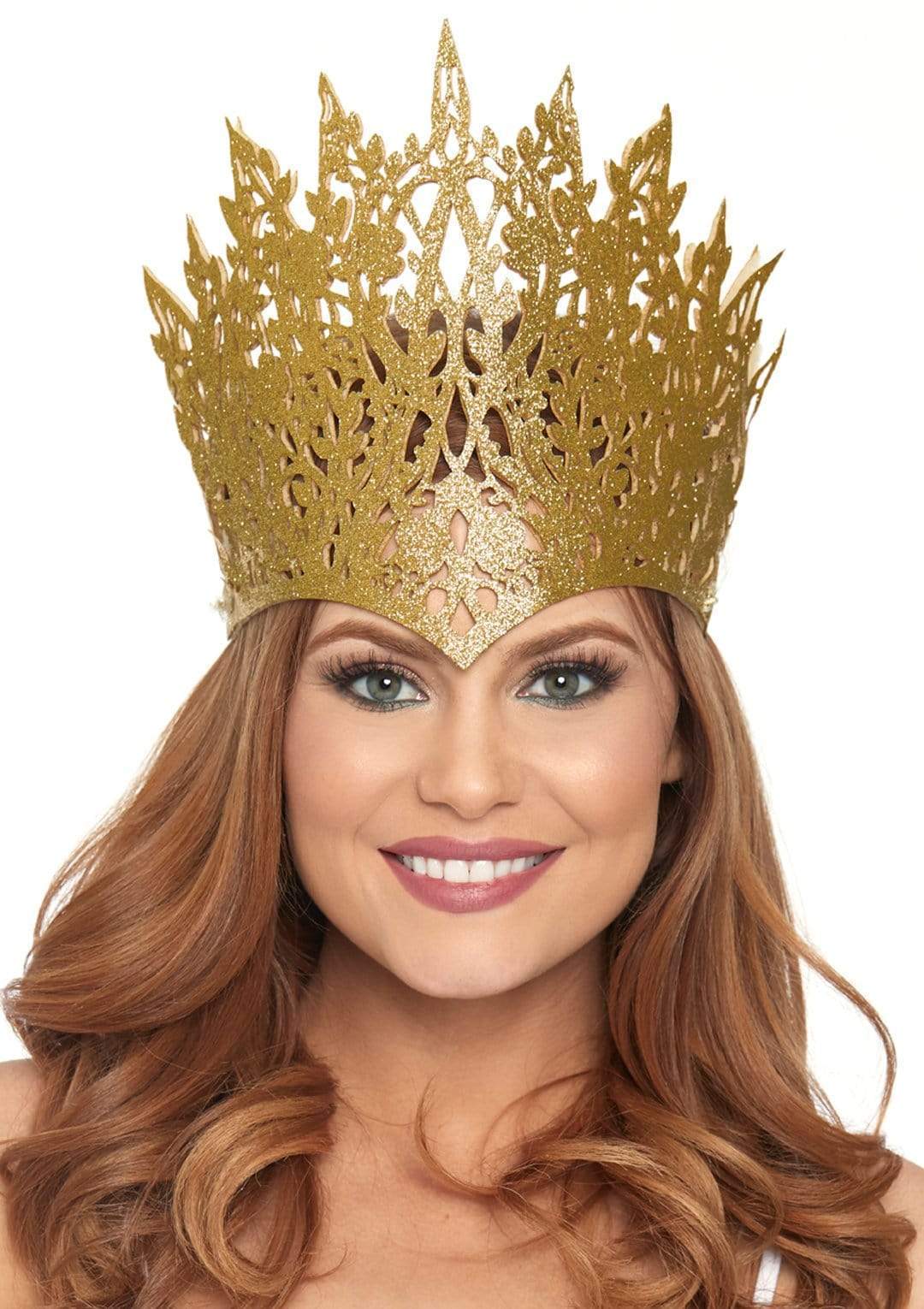 Glitter Die Cut Royal Crown With Jewel Accent