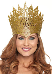 Glitter Die Cut Royal Crown With Jewel Accent