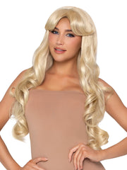 27” Curtain Bang Wavy Wig
