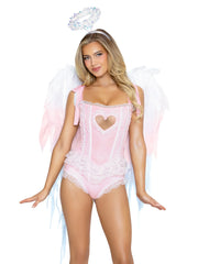 Angel Ombre Chiffon Wings and Halo Headband.