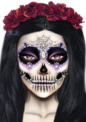 Calavera Skeleton Face Jewels Sticker