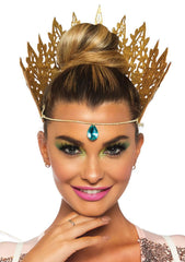 Glitter Die Cut Royal Crown With Jewel Accent