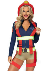 Red Hot Firefighters Couple's Costume