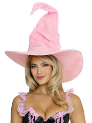 Velvet Ruched Witch Hat
